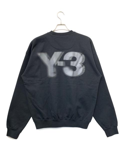 Y-3（ワイスリー）Y-3 (ワイスリー) ロゴクルーネックスウェット ブラック サイズ:XSの古着・服飾アイテム