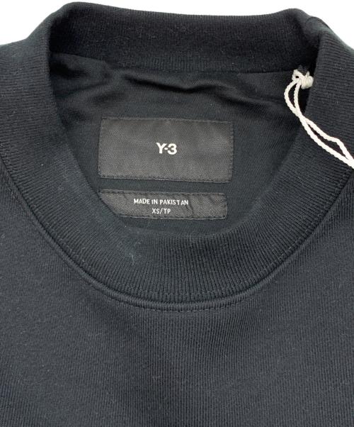 Y-3（ワイスリー）Y-3 (ワイスリー) ロゴクルーネックスウェット ブラック サイズ:XSの古着・服飾アイテム
