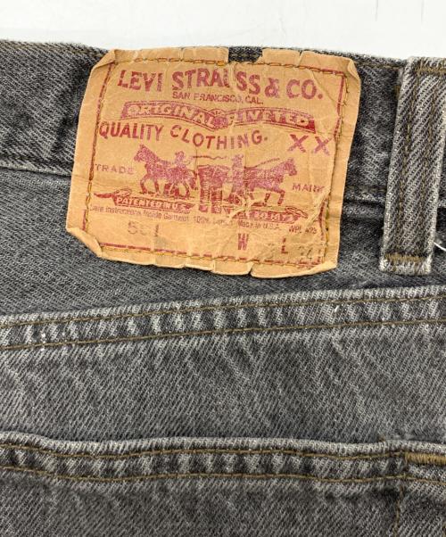 LEVI'S（リーバイス）LEVI'S (リーバイス) 先染めデニムパンツ ブラック サイズ:W33×L34の古着・服飾アイテム