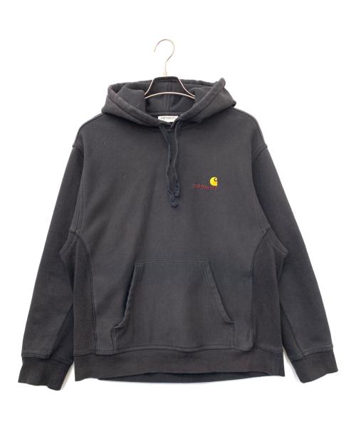 CarHartt（カーハート）CarHartt (カーハート) HOODIE AMERICAN SCRIPT SWEAT ブラック サイズ:Lの古着・服飾アイテム