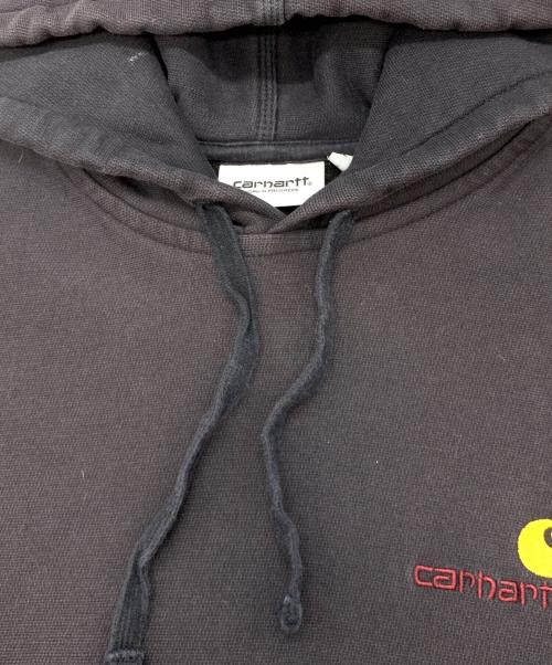 CarHartt（カーハート）CarHartt (カーハート) HOODIE AMERICAN SCRIPT SWEAT ブラック サイズ:Lの古着・服飾アイテム