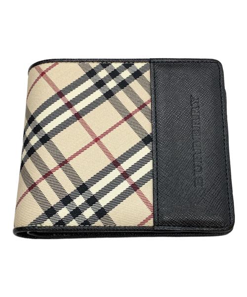 BURBERRY（バーバリー）BURBERRY (バーバリー) 2つ折り財布 ベージュの古着・服飾アイテム