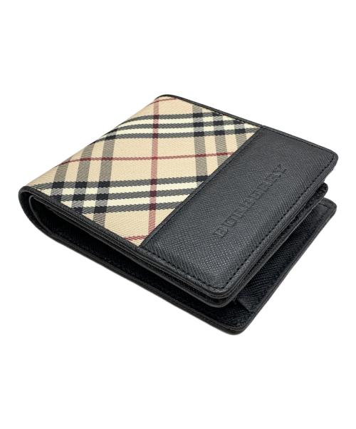 BURBERRY（バーバリー）BURBERRY (バーバリー) 2つ折り財布 ベージュの古着・服飾アイテム