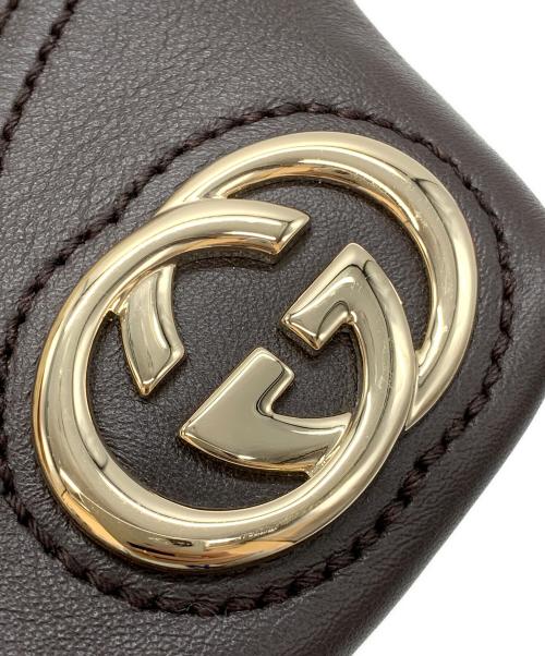 GUCCI（グッチ）GUCCI (グッチ) GGキャンバス ニューブリット トートバッグ ブラウンの古着・服飾アイテム