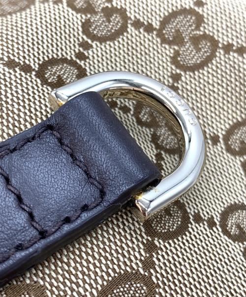 GUCCI（グッチ）GUCCI (グッチ) GGキャンバス ニューブリット トートバッグ ブラウンの古着・服飾アイテム