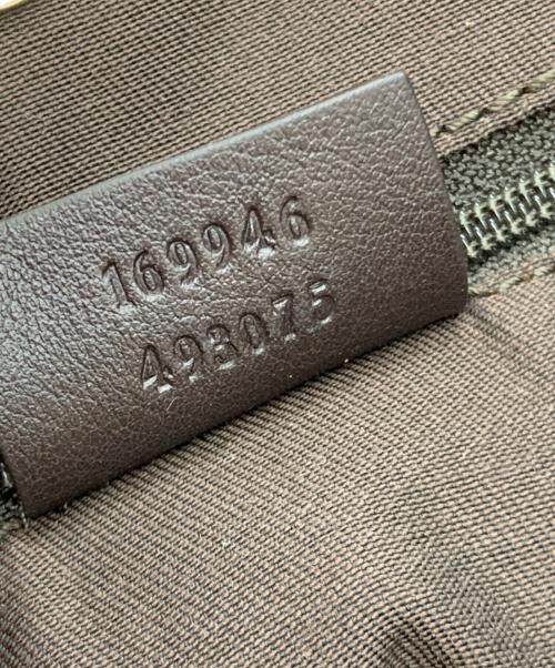 GUCCI（グッチ）GUCCI (グッチ) GGキャンバス ニューブリット トートバッグ ブラウンの古着・服飾アイテム