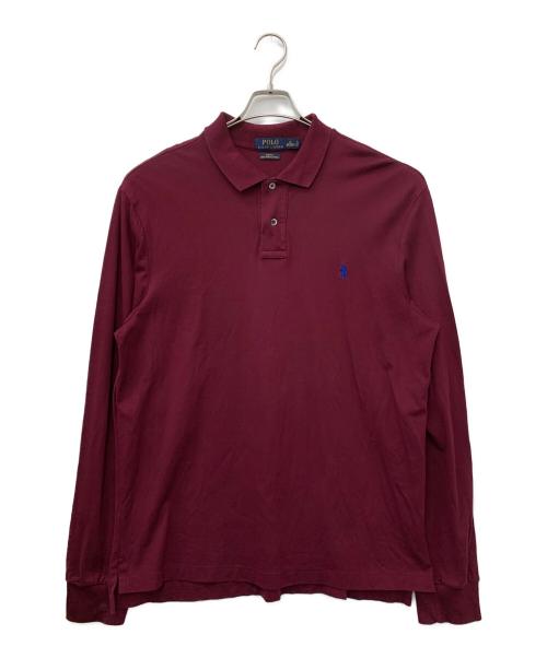 POLO RALPH LAUREN（ポロ・ラルフローレン）POLO RALPH LAUREN (ポロ・ラルフローレン) 長袖ポロシャツ ボルドー サイズ:XLの古着・服飾アイテム
