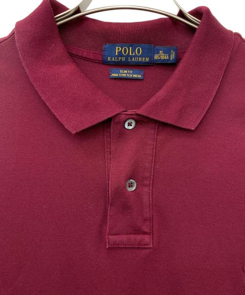 POLO RALPH LAUREN（ポロ・ラルフローレン）POLO RALPH LAUREN (ポロ・ラルフローレン) 長袖ポロシャツ ボルドー サイズ:XLの古着・服飾アイテム