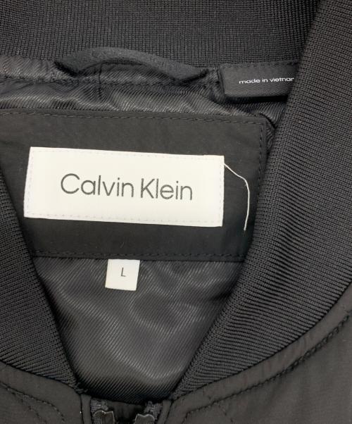 Calvin Klein（カルバンクライン）Calvin Klein (カルバンクライン) フライトジャケット ブラック サイズ:Lの古着・服飾アイテム