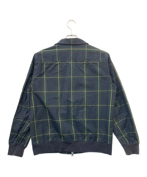 FRED PERRY（フレッドペリー）FRED PERRY (フレッドペリー) ハリントンジャケット グリーン×ネイビー サイズ:Mの古着・服飾アイテム