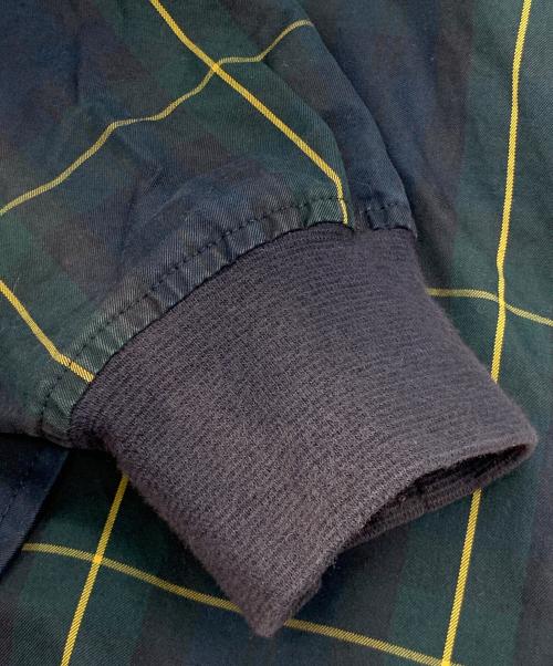 FRED PERRY（フレッドペリー）FRED PERRY (フレッドペリー) ハリントンジャケット グリーン×ネイビー サイズ:Mの古着・服飾アイテム