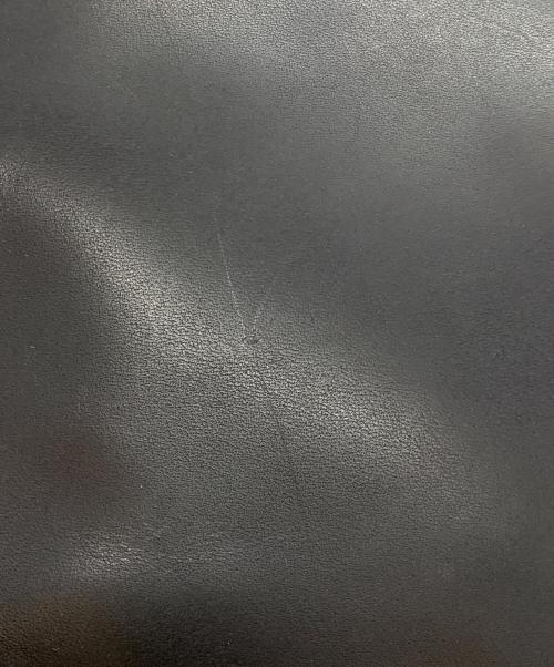 MORMYRUS（モルミルス）MORMYRUS (モルミルス) レザー スクエア トートバッグ ブラックの古着・服飾アイテム