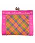 Vivienne Westwood (ヴィヴィアンウエストウッド) 3つ折り財布 ショッキングピンク×オレンジ×グリーン：10000円