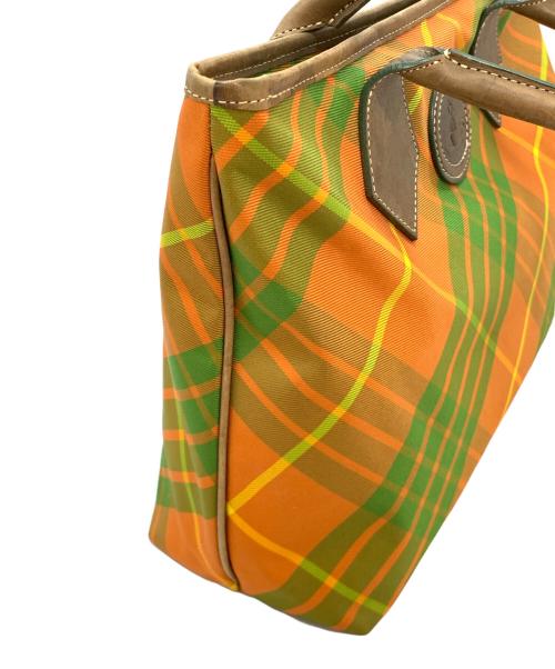 Vivienne Westwood（ヴィヴィアンウエストウッド）Vivienne Westwood (ヴィヴィアンウエストウッド) トートバッグ オレンジ×グリーンの古着・服飾アイテム