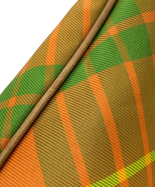 Vivienne Westwood（ヴィヴィアンウエストウッド）Vivienne Westwood (ヴィヴィアンウエストウッド) トートバッグ オレンジ×グリーンの古着・服飾アイテム