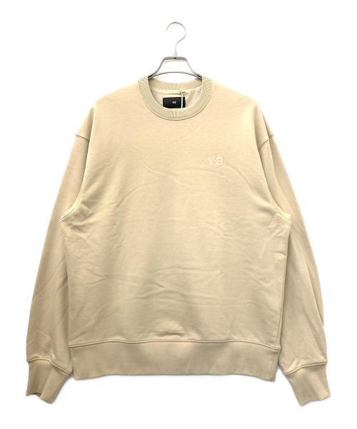 Y-3（ワイスリー）Y-3 (ワイスリー) ロゴスウェットシャツ ブラウン サイズ:Mの古着・服飾アイテム