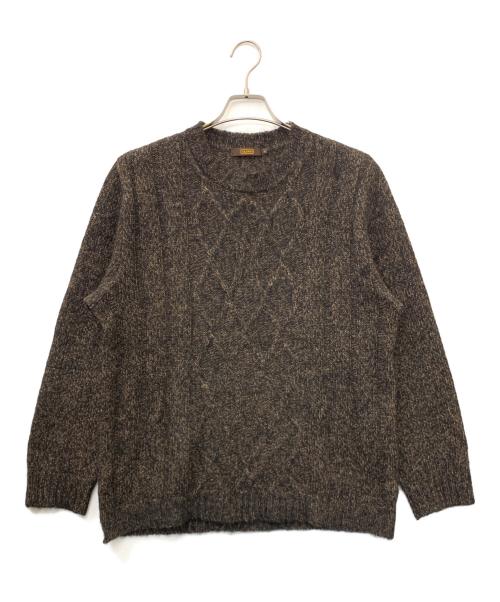 ARAMIS（アラミス）ARAMIS (アラミス) 薄手ニット ブラウン サイズ:Lの古着・服飾アイテム