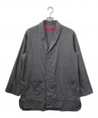 sage de cretサージュデクレ）の古着「ウールコットンシャツ」｜グレー