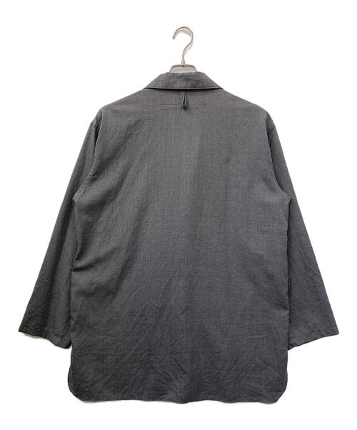 sage de cret（サージュデクレ）sage de cret (サージュデクレ) ウールコットンシャツ グレー サイズ:Lの古着・服飾アイテム