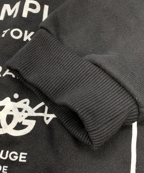 genzai（ゲンザイ）genzai (ゲンザイ) プリントスウェット ブラック サイズ:XLの古着・服飾アイテム