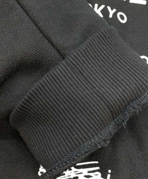 genzai（ゲンザイ）genzai (ゲンザイ) プリントスウェット ブラック サイズ:XLの古着・服飾アイテム