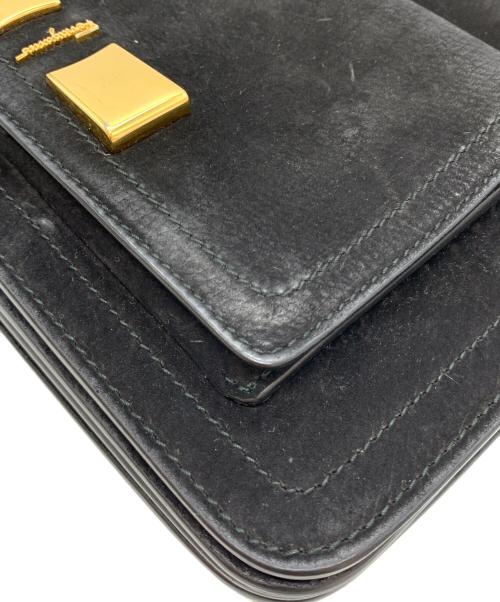 Salvatore Ferragamo（サルヴァトーレ フェラガモ）Salvatore Ferragamo (サルヴァトーレ フェラガモ) チェーンショルダーバッグ ブラックの古着・服飾アイテム