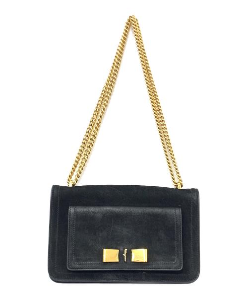Salvatore Ferragamo（サルヴァトーレ フェラガモ）Salvatore Ferragamo (サルヴァトーレ フェラガモ) チェーンショルダーバッグ ブラックの古着・服飾アイテム