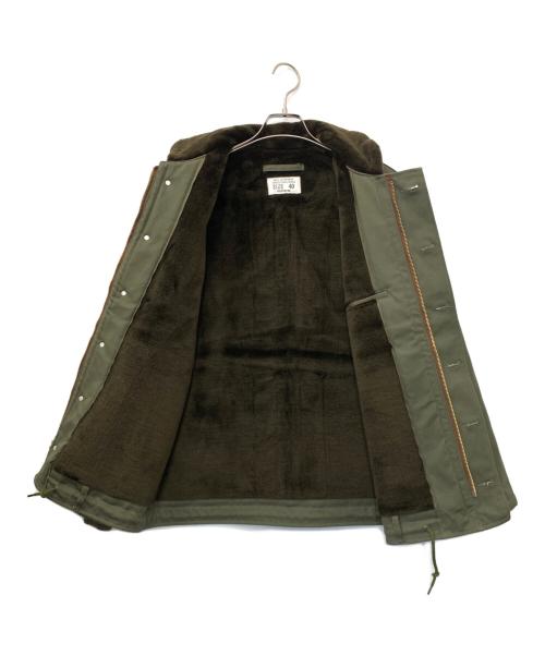 HOUSTON（ヒューストン）HOUSTON (ヒューストン) セルビッジダックN-1 デッキジャケット オリーブ サイズ:40の古着・服飾アイテム