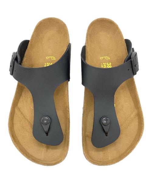 BIRKENSTOCK（ビルケンシュトック）BIRKENSTOCK (ビルケンシュトック) ギゼ トングサンダル ブラック サイズ:38の古着・服飾アイテム
