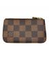 LOUIS VUITTON (ルイ ヴィトン) ポシェットクレ ダミエ ブラウン：15000円