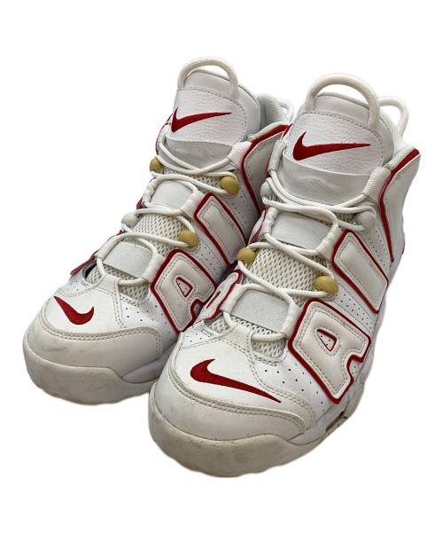 NIKE（ナイキ）NIKE (ナイキ) AIR MORE UPTEMPO 96 ホワイト×レッド サイズ:27.5cmの古着・服飾アイテム