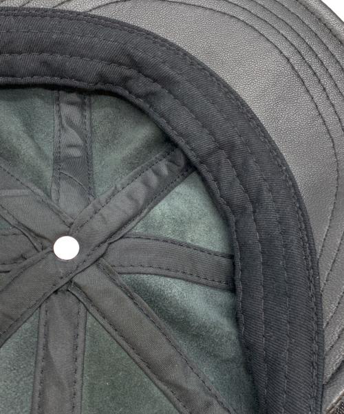 Schott（ショット）Schott (ショット) LEATHER NEWS BOY CAP ブラックの古着・服飾アイテム