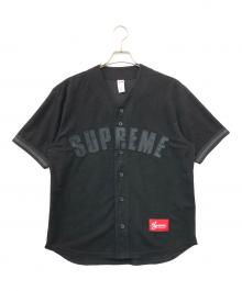 SUPREME（シュプリーム）の古着「Ultrasuede Mesh Baseball Jersey」｜ブラック