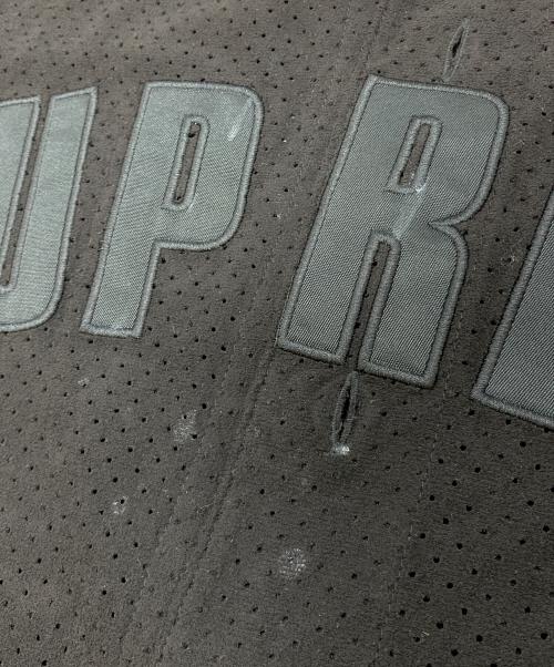 SUPREME（シュプリーム）Supreme (シュプリーム) Ultrasuede Mesh Baseball Jersey ブラック サイズ:Sの古着・服飾アイテム