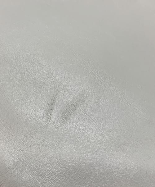 ORSETTO（オルセット）ORSETTO (オルセット) スクエアレザーショルダーバッグ グレーの古着・服飾アイテム