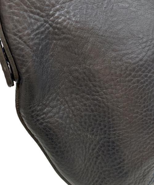 HIROFU（ヒロフ）HIROFU (ヒロフ) ソーロ レザーショルダーバッグS ネイビーの古着・服飾アイテム