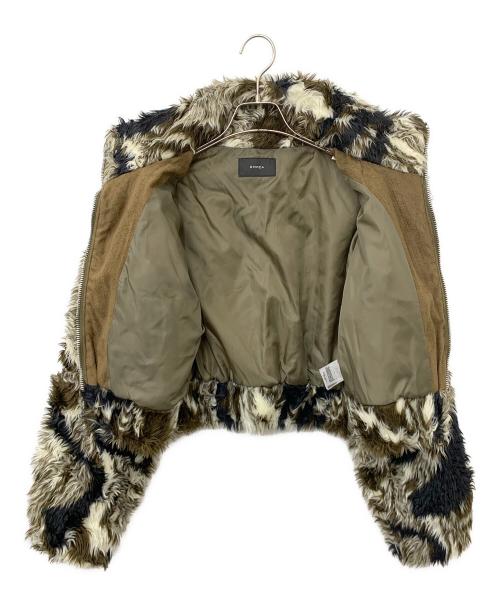 EMODA（エモダ）EMODA (エモダ) シングルミニボアブルゾン マルチカラー サイズ:Fの古着・服飾アイテム