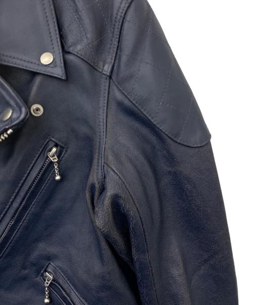 CROWS（クローズ）CROWS (クローズ) ライダースジャケット ネイビー サイズ:Sの古着・服飾アイテム