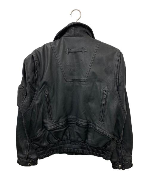 NCCS（エヌシー）NCCS (エヌシー) KADOYA (カドヤ) レザージャケット ブラック サイズ:Lの古着・服飾アイテム