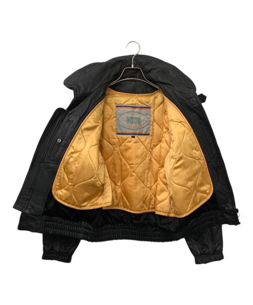 NCCS（エヌシー）NCCS (エヌシー) KADOYA (カドヤ) レザージャケット ブラック サイズ:Lの古着・服飾アイテム