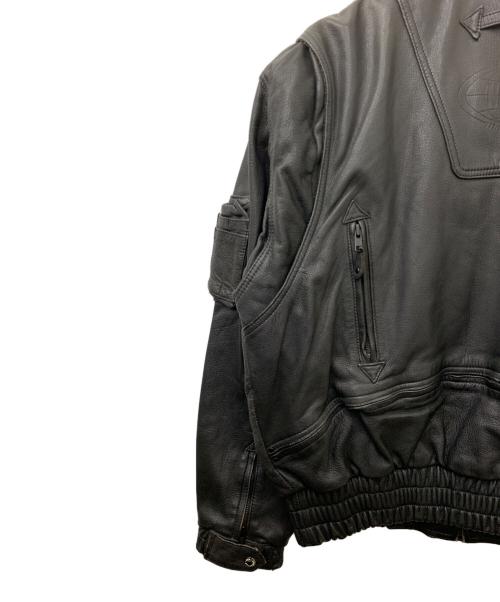 NCCS（エヌシー）NCCS (エヌシー) KADOYA (カドヤ) レザージャケット ブラック サイズ:Lの古着・服飾アイテム
