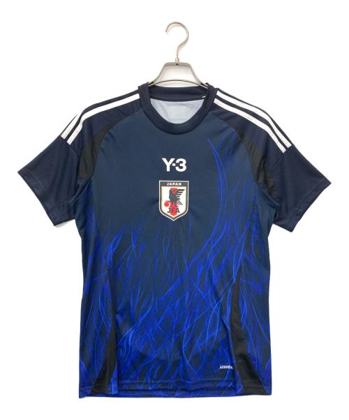 Y-3（ワイスリー）Y-3 (ワイスリー) ゲームシャツ ブルー サイズ:Lの古着・服飾アイテム