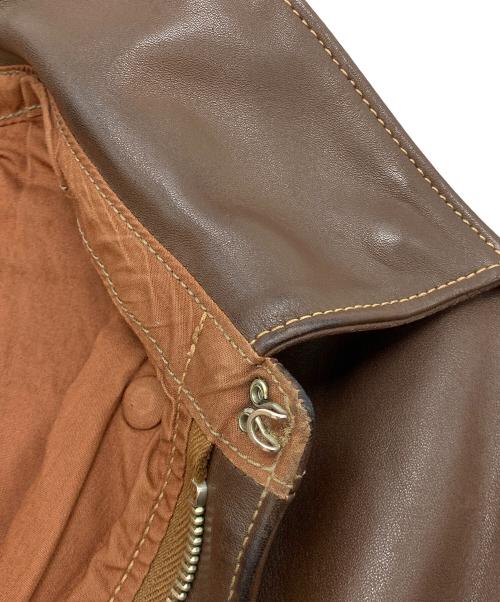 THE REAL McCOY'S（ザ・リアルマッコイズ）THE REAL McCOY'S (ザ・リアルマッコイズ) A-2レザーフライトジャケット ブラウン サイズ:36の古着・服飾アイテム