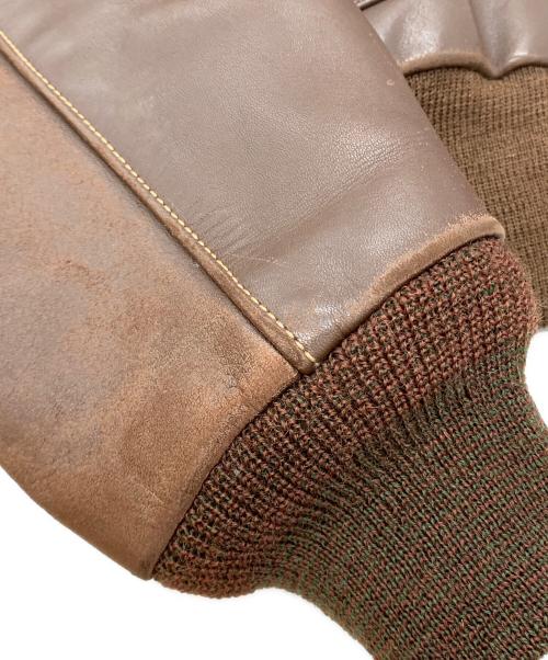 THE REAL McCOY'S（ザ・リアルマッコイズ）THE REAL McCOY'S (ザ・リアルマッコイズ) A-2レザーフライトジャケット ブラウン サイズ:36の古着・服飾アイテム