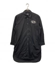 DIESEL（ディーゼル）の古着「オーバーサイズシャツドレス」｜ブラック