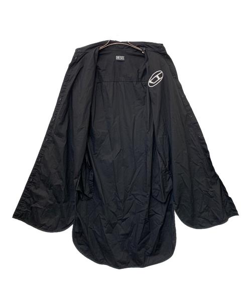 DIESEL（ディーゼル）DIESEL (ディーゼル) オーバーサイズシャツドレス ブラック サイズ:XSの古着・服飾アイテム