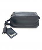 PELLE MORBIDAペッレモルビダ）の古着「クラッチバッグ」｜ネイビー