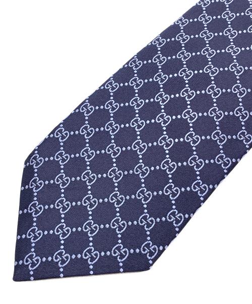 GUCCI（グッチ）GUCCI (グッチ) ネクタイ ネイビー サイズ:148 X 8cmの古着・服飾アイテム