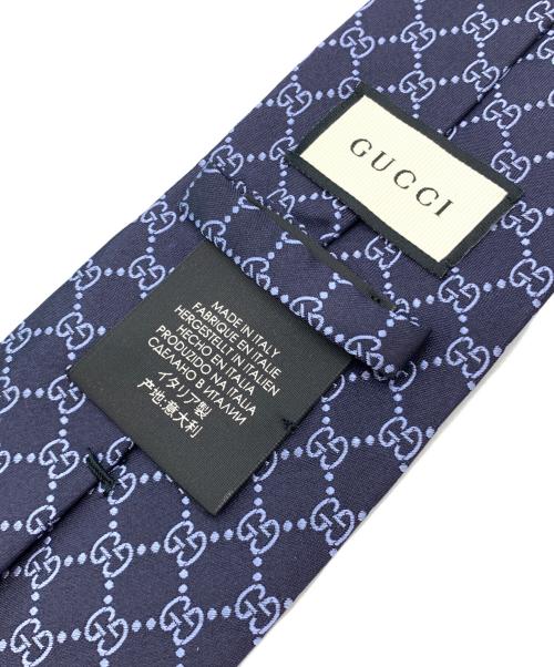 GUCCI（グッチ）GUCCI (グッチ) ネクタイ ネイビー サイズ:148 X 8cmの古着・服飾アイテム