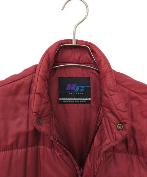 Hysteric Glamour（ヒステリックグラマー）Hysteric Glamour (ヒステリックグラマー) プリマロフトジャケット レッド サイズ:不明(実寸サイズの確認をお願いします)の古着・服飾アイテム